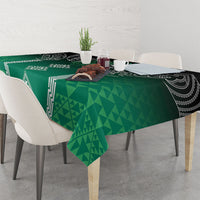Aotearoa Maori Iwi Heritage Tablecloth Ngai Tahu Pounamu Green LT7 - Polynesian Pride
