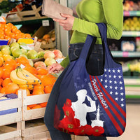 Pearl Harbor Remembrance Day Grocery Bag Poppy Mix Style