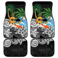 Tropical Christmas Polynesian Car Mats Funny Surfing Pineapple LT7 - Polynesian Pride