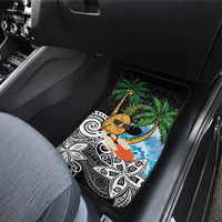 Tropical Christmas Polynesian Car Mats Funny Surfing Pineapple LT7 - Polynesian Pride