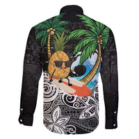 Tropical Christmas Polynesian Family Matching Mermaid Dress and Hawaiian Shirt Funny Surfing Pineapple