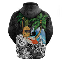 Tropical Christmas Polynesian Hoodie Funny Surfing Pineapple LT7 - Polynesian Pride