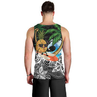 Tropical Christmas Polynesian Men Tank Top Funny Surfing Pineapple LT7 - Polynesian Pride