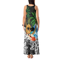 Tropical Christmas Polynesian Tank Maxi Dress Funny Surfing Pineapple LT7 - Polynesian Pride