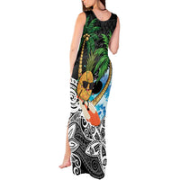 Tropical Christmas Polynesian Tank Maxi Dress Funny Surfing Pineapple LT7 - Polynesian Pride