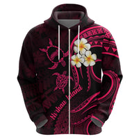 Hawaii Hoodie Niihau Islands Polynesian Sunset Plumeria Pink Vibe LT9 - Polynesian Pride