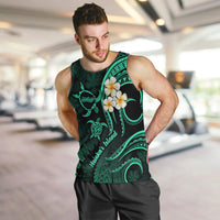 Polynesian Hawaii Men Tank Top Molokai Islands with Pacific Plumeria Turquoise Vibe LT9 - Polynesian Pride
