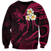 Hawaii Sweatshirt Lanai Islands Polynesian Sunset Plumeria Pink Vibe LT9 Unisex Pink - Polynesian Pride