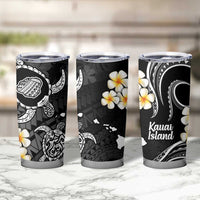 Hawaii Kauai Islands Pacific Plumeria Tumbler Cup White Polynesian Tattoo LT9 - Polynesian Pride