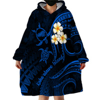 Hawaii Wearable Blanket Hoodie Kahoolawe Islands Polynesian Sunset Plumeria LT9 - Polynesian Pride