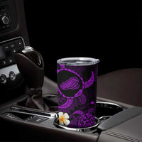 Hawaii Kahoolawe Islands Pacific Plumeria Tumbler Cup Purple Polynesian Tattoo