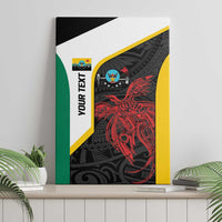 Personalised PNG Hela Province Canvas Wall Art Bird of Paradise Tattoo Flag Motif LT9 - Polynesian Pride