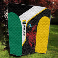 Personalised PNG Hela Province Quilt Bird of Paradise Tattoo Flag Motif - Polynesian Pride