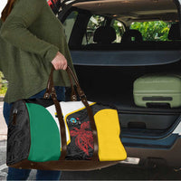 Personalised PNG Hela Province Travel Bag Bird of Paradise Tattoo Flag Motif - Polynesian Pride