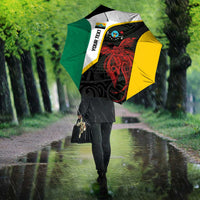 Personalised PNG Hela Province Umbrella Bird of Paradise Tattoo Flag Motif - Polynesian Pride