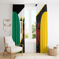 Personalised PNG Hela Province Window Curtain Bird of Paradise Tattoo Flag Motif - Polynesian Pride