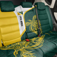 Personalised PNG Jiwaka Province Back Car Seat Cover Bird of Paradise Tattoo Flag Motif - Polynesian Pride