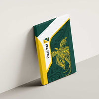 Personalised PNG Jiwaka Province Canvas Wall Art Bird of Paradise Tattoo Flag Motif LT9 - Polynesian Pride