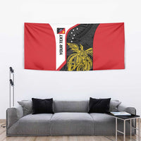 Personalised PNG Sandaun Province Tapestry Bird of Paradise Tattoo Flag Motif - Polynesian Pride