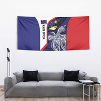 Personalised PNG West New Britain Province Tapestry Bird of Paradise Tattoo Flag Motif - Polynesian Pride