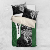 Personalised PNG Western Highlands Province Bedding Set Bird of Paradise Tattoo Flag Motif - Polynesian Pride
