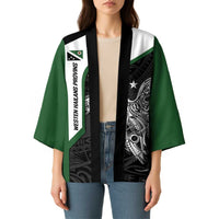 Personalised PNG Western Highlands Province Kimono Bird of Paradise Tattoo Flag Motif - Polynesian Pride