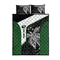 Personalised PNG Western Highlands Province Quilt Bed Set Bird of Paradise Tattoo Flag Motif - Polynesian Pride