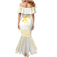 Be Bold Go Gold Polyneisan Ribbon Childhood Personalised Mermaid Dress