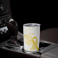Be Bold Go Gold Polyneisan Ribbon Childhood Personalised Tumbler Cup LT9 - Polynesian Pride
