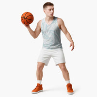 White Sunday Lotu Tamaiti Basketball Jersey Polynesian Wave Pastel Cyan LT9 - Polynesian Pride
