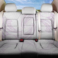 White Sunday Lotu Tamaiti Back Car Seat Cover Polynesian Wave Pastel Mauve - Polynesian Pride