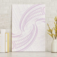 White Sunday Lotu Tamaiti Canvas Wall Art Polynesian Wave Pastel Mauve LT9 Without Frame Mauve - Polynesian Pride