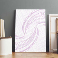 White Sunday Lotu Tamaiti Canvas Wall Art Polynesian Wave Pastel Mauve LT9 - Polynesian Pride