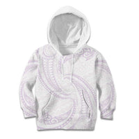 White Sunday Lotu Tamaiti Kid Hoodie Polynesian Wave Pastel Mauve LT9 Hoodie Mauve - Polynesian Pride