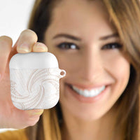 White Sunday Lotu Tamaiti AirPods Case Polynesian Wave Pastel Nude LT9 Nude - Polynesian Pride