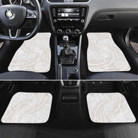 White Sunday Lotu Tamaiti Car Mats Polynesian Wave Pastel Nude LT9 Set 4pcs Nude - Polynesian Pride
