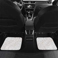 White Sunday Lotu Tamaiti Car Mats Polynesian Wave Pastel Nude LT9 Set 2pcs - Back Nude - Polynesian Pride