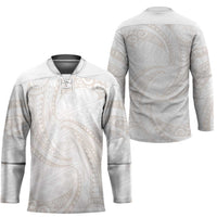 White Sunday Lotu Tamaiti Hockey Jersey Polynesian Wave Pastel Nude LT9 - Polynesian Pride