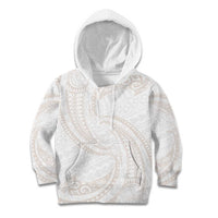 White Sunday Lotu Tamaiti Kid Hoodie Polynesian Wave Pastel Nude LT9 Hoodie Nude - Polynesian Pride