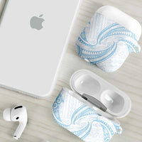 White Sunday Lotu Tamaiti AirPods Case Polynesian Wave Pastel Sky Blue LT9 - Polynesian Pride