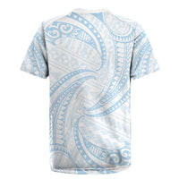 White Sunday Lotu Tamaiti Rugby Jersey Polynesian Wave Pastel Sky Blue LT9 - Polynesian Pride