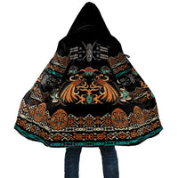 Black Batik Papua-inspired Pattern Cloak - Polynesian Pride