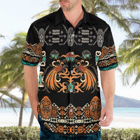 Black Batik Papua-inspired Pattern Hawaiian Shirt LT9 - Polynesian Pride
