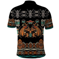 Black Batik Papua-inspired Pattern Polo Shirt - Polynesian Pride