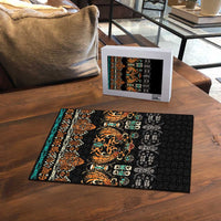Black Batik Papua-inspired Pattern Puzzle LT9 - Polynesian Pride