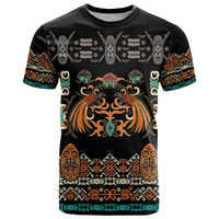 Black Batik Papua-inspired Pattern T Shirt LT9 Black - Polynesian Pride