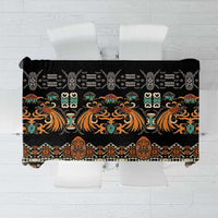 Black Batik Papua-inspired Pattern Tablecloth LT9 Black - Polynesian Pride
