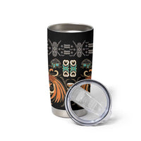 Black Batik Papua-inspired Pattern Tumbler Cup - Polynesian Pride