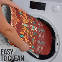 Oxblood Batik Papua-inspired Pattern Bathroom Set - Polynesian Pride