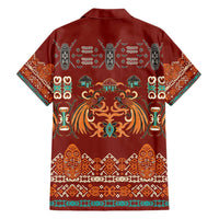 Oxblood Batik Papua-inspired Pattern Hawaiian Shirt LT9 - Polynesian Pride